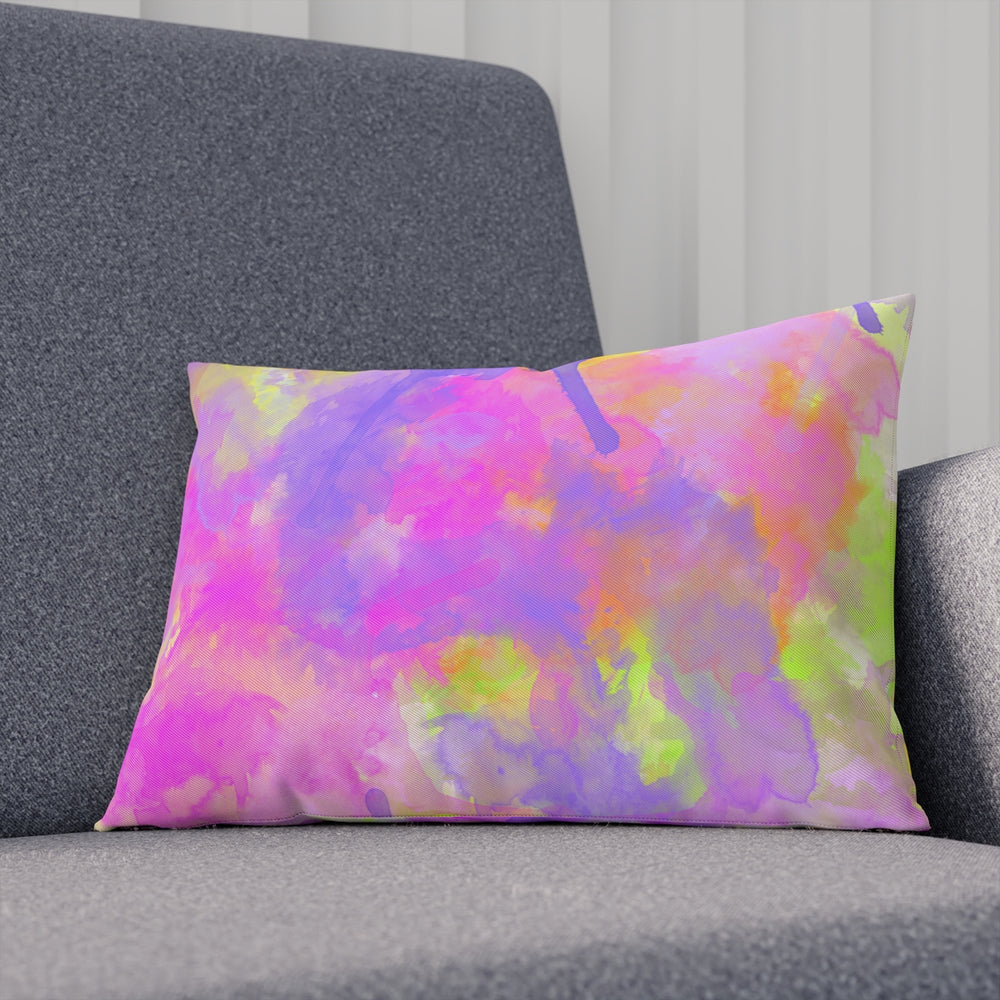 Water Color Neon Pillow