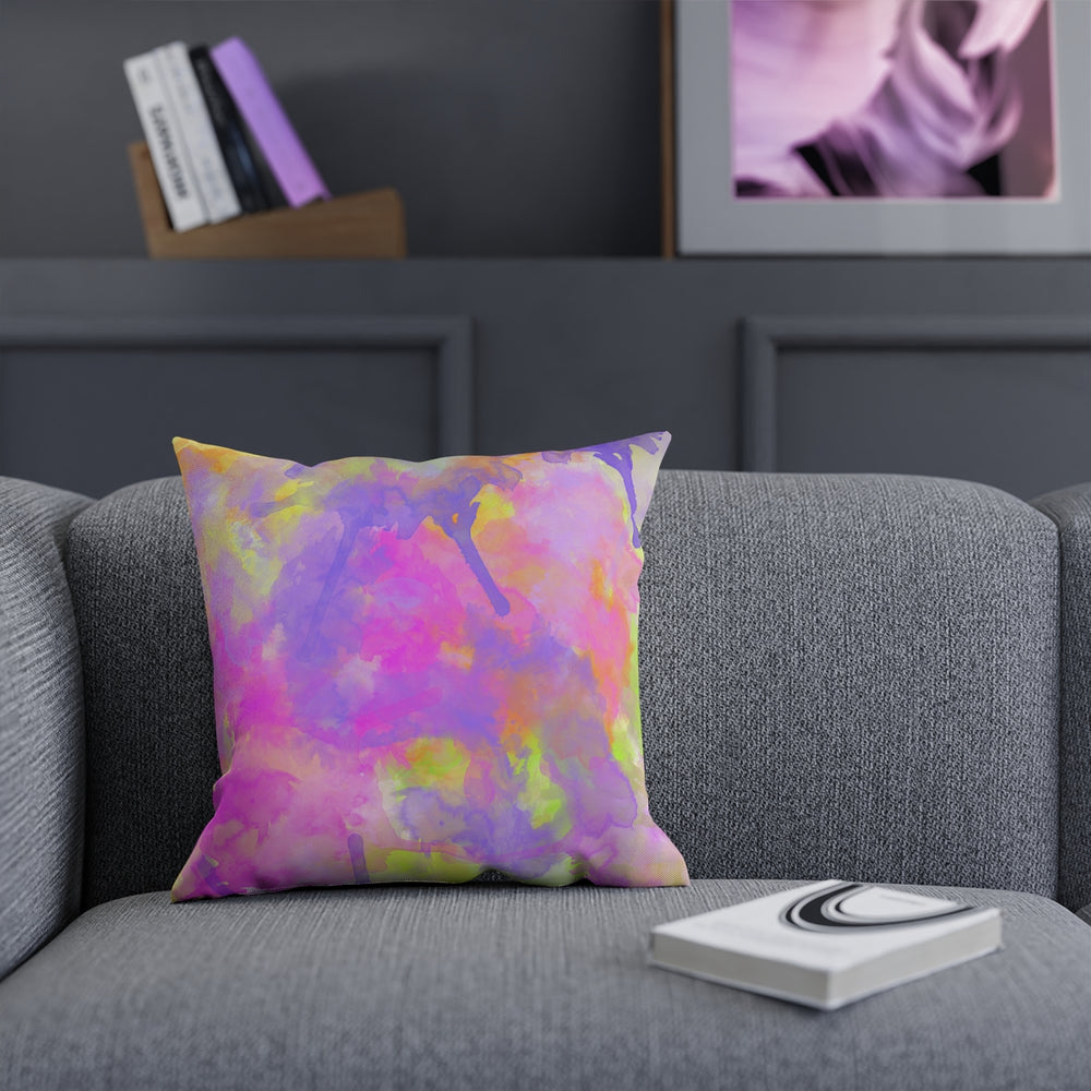 Water Color Neon Pillow