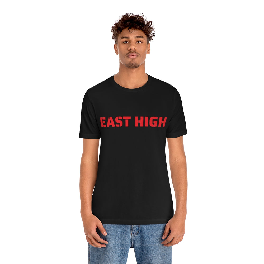EAST HIGH Leopards Salt Lake City Utah Unisex Jersey Short Sleeve Tee from Equippage.com