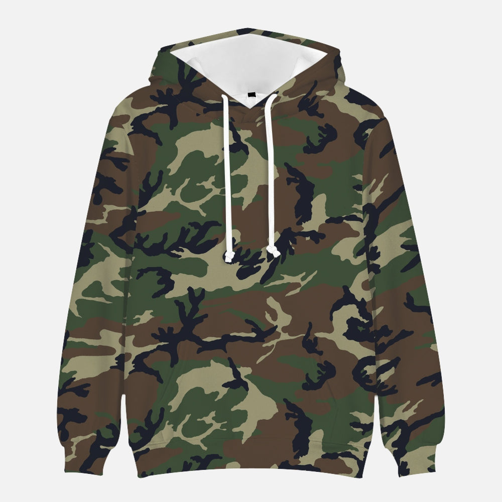 Equippage Woodland Camouflage Round Collar Hoodie