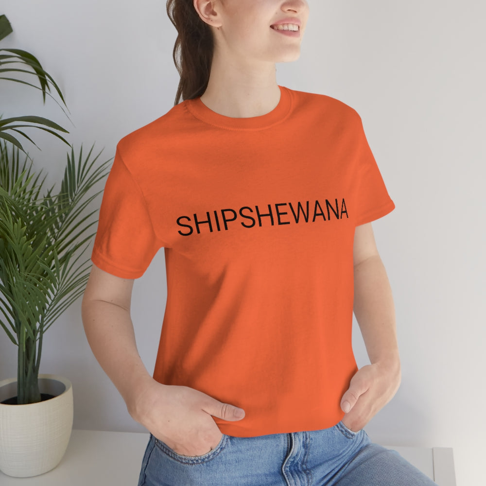 SHIPSHEWANA Indiana Unisex Jersey Short Sleeve Tee by Equippage.com