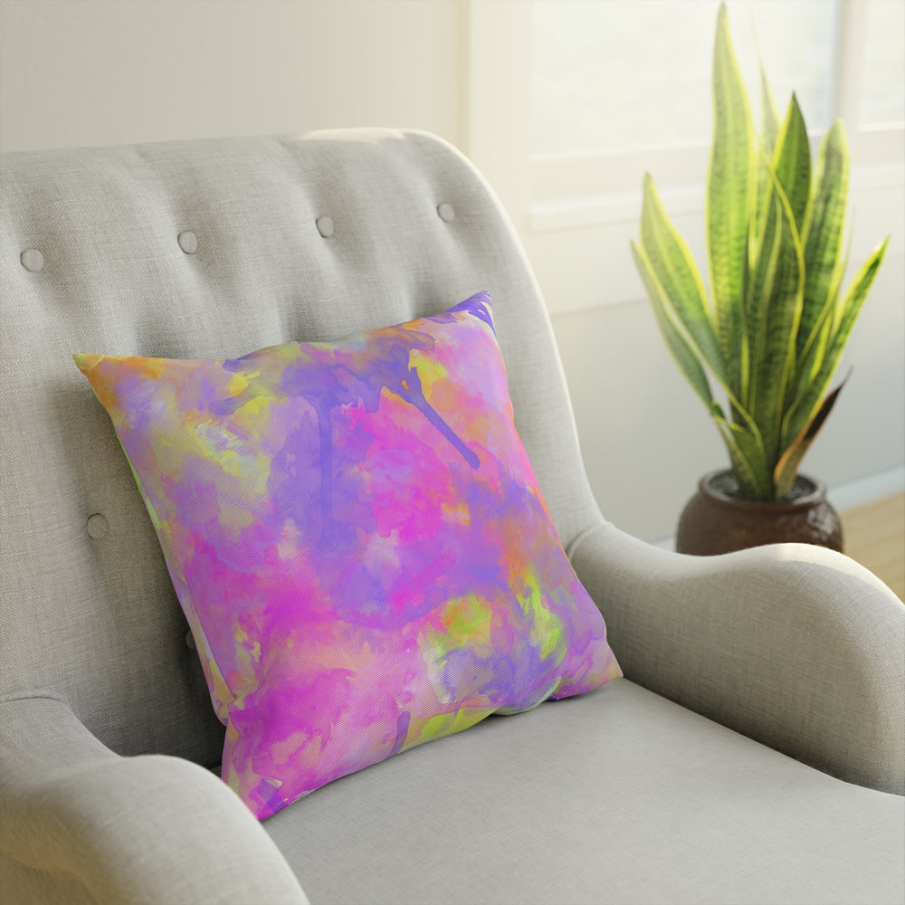 Water Color Neon Pillow