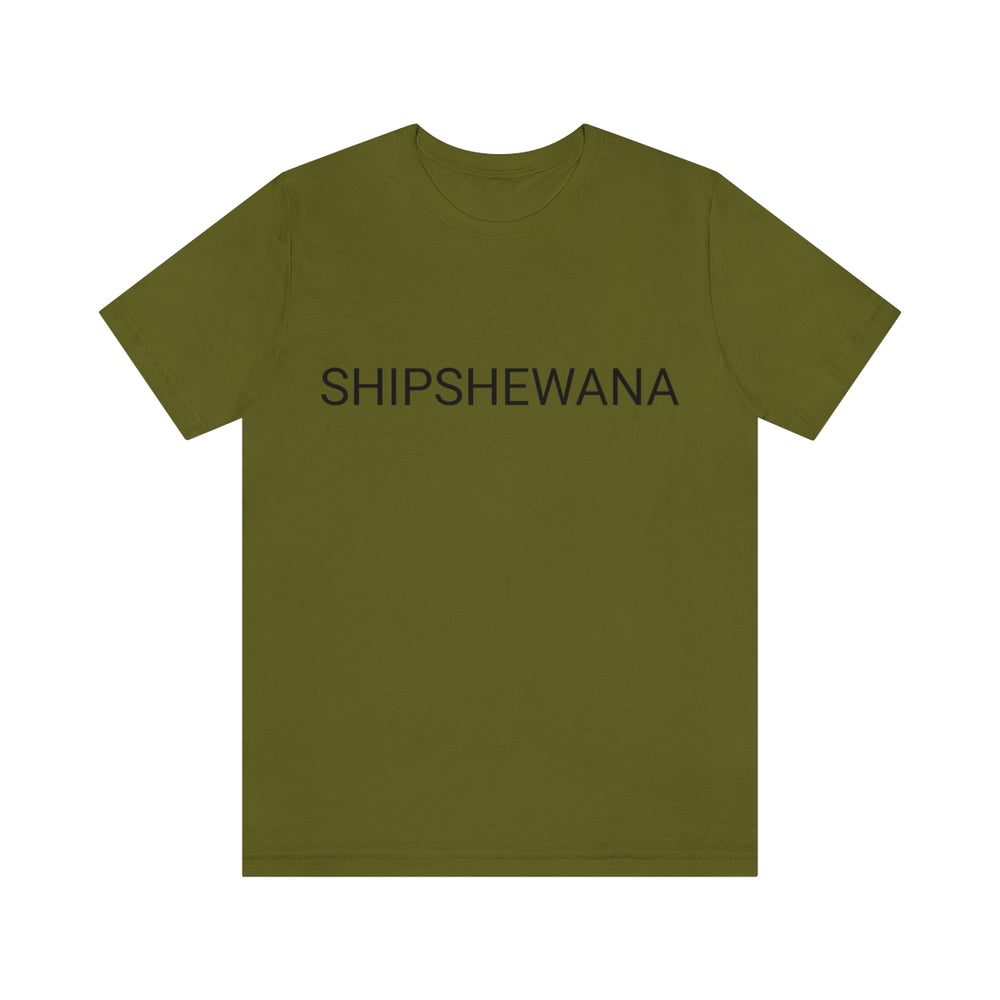 SHIPSHEWANA Indiana Unisex Jersey Short Sleeve Tee by Equippage.com