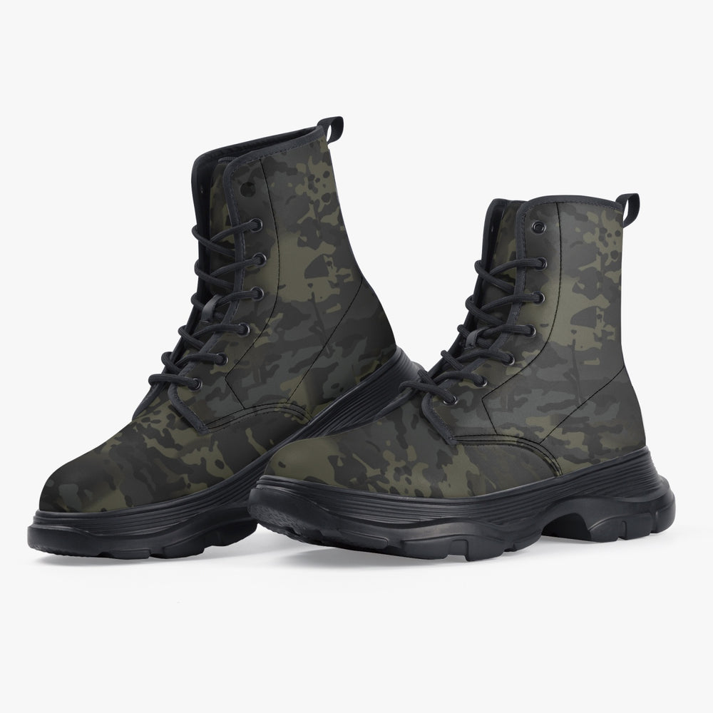 Equippage Casual Leather Black MultiCam Boots