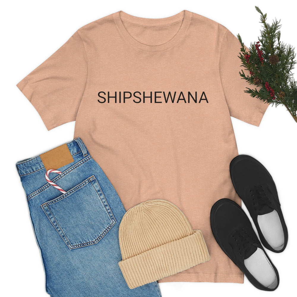 SHIPSHEWANA Indiana Unisex Jersey Short Sleeve Tee by Equippage.com