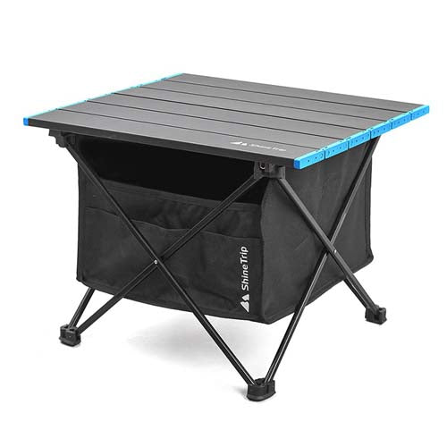 Shine Trip Ultralight Portable Outdoor Folding Table Large Space Oxford Cloth Camping Storage Bag for Garden Party Picnic BBQ