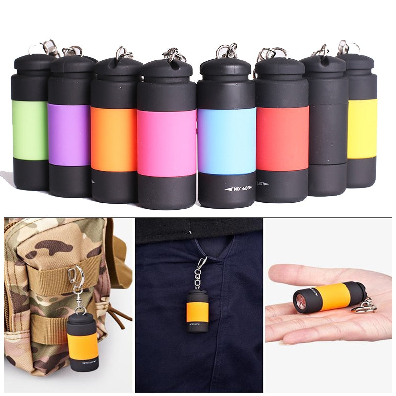 USB Rechargeable Waterproof Keychain Torch