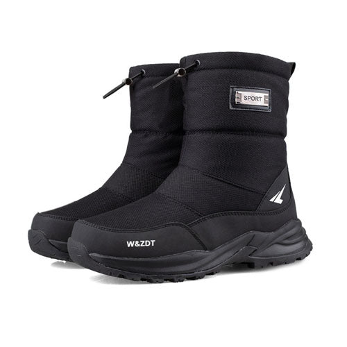 Men Zip Platform Snow Boots